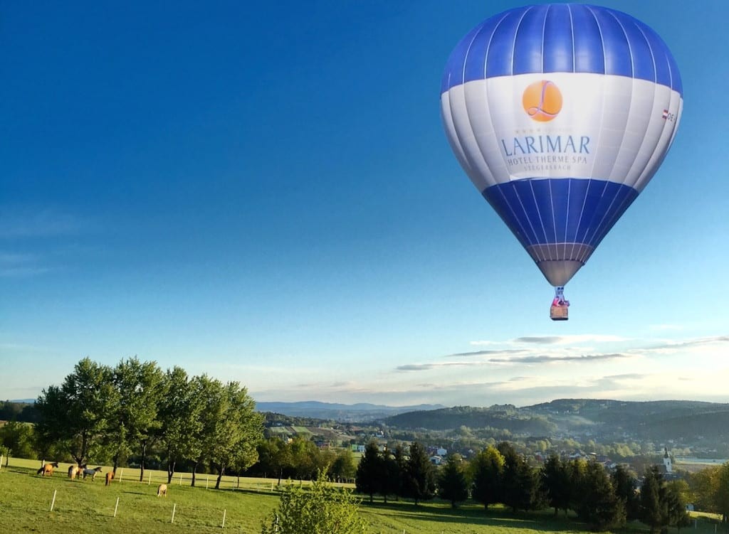 Larimar Heißluftballon im Südburgenland