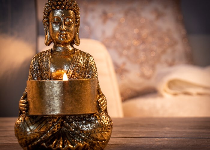 Teelichthalter Kleiner Buddha