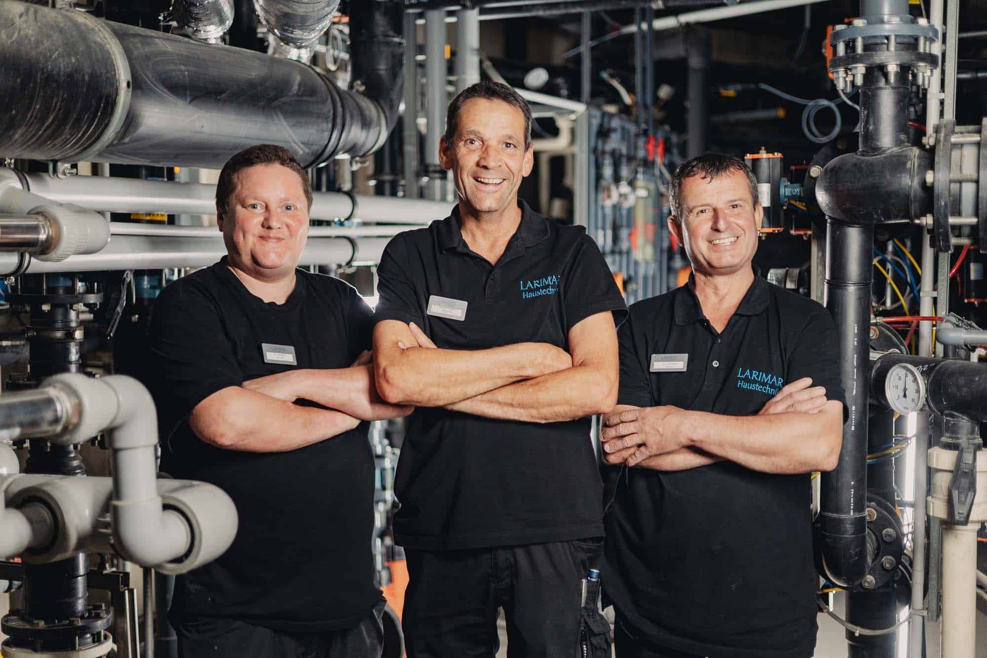 Haustechnik Team in der Wassertechnik (c) Hotel Larimar, Karl Schrotter Photograph